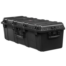 Weatherproof Hard Case, Heavy Duty Protective Dry Box Case with Pre-Cut Foam & Retractable Pull Handles for Travel, Hunt, Military, Tactical