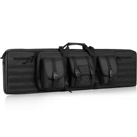 Rifle Bag, 36 inch Tactical Double Long Gun Bag, Soft Rifle Case with Lockable Zipper, Portable Handle & Shoulder Strap