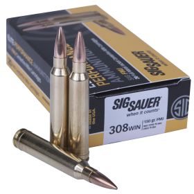 Sig Sauer Elite Ball Performance Rifle Ammo (Option: 308 Win 150 gr. FMJ 20 rd.)