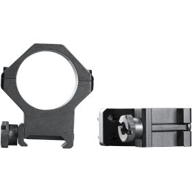 Weaver Classic 4Hole Skeleton Rings (Option: Matte Black 30mm XHigh Clamshell Pack)