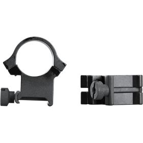 Weaver Classic Quad Lock Detachable Rings (Option: Matte Black 1" XHigh Clamshell Pack)