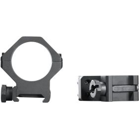 Weaver Tactical 4Hole Picatinny Ring (Option: Matte Black 30mm Medium Clamshell Pack)