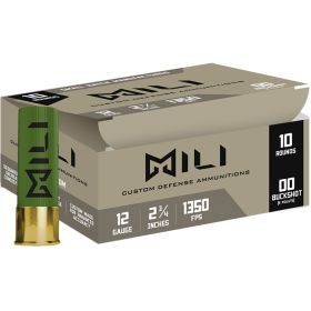 Mili Self-Defense Shotgun Loads (Option: 12 ga. 2.75 in. 00-Buck 10 rd.)