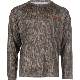 Habit Men's Siesta Cape Long Sleeve Perf Tee (Option: M-Mossy Oak New Bottomland)