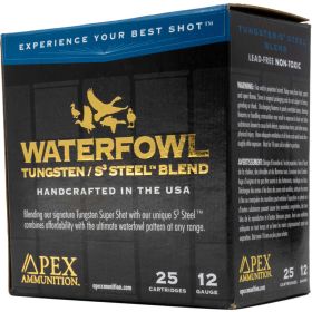 Apex Waterfowl TSS/S3 Steel Blend Shotgun Ammo (Option: 12 ga. 3 in. 1-5/16 oz #4/#7.5 25 rd)