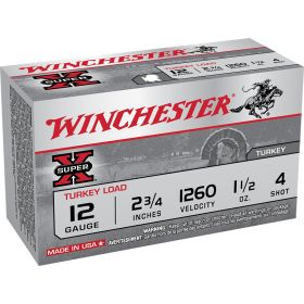 Winchester Super-X Magnum Turkey Load (Option: 12 ga. 2.75 in. 1 1/2 oz. 4 Shot 10 rd.)
