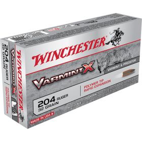 Winchester Varmint X Rifle Ammo (Option: 204 Ruger 32 gr. Varmint X Polymer Tip 20 rd.)