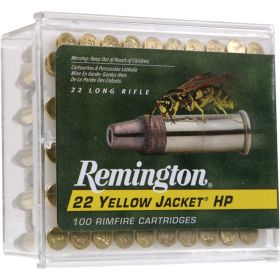 Remington Yellow Jacket Rimfire Ammo (Option: 22 LR. 33 gr. TCHP 100 rd.)