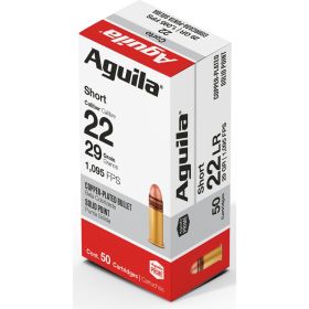 Aguila Standard High Velocity Rimfire Ammo (Option: 22 Short 29 gr. HV SP 50 rd.)