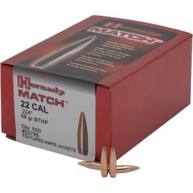 Hornady Match Bullets (Option: 22 cal. .224 68 gr. BTHP Match 100 box)