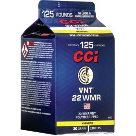 CCI Pour Pack Rimfire Ammo (Option: 22 WMR 30 gr. Varmint Tipped 125 rd.)