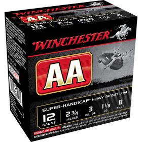 Winchester AA Super Handicap Load (Option: 12 Gauge 2.75 in. 1 1/8 oz. 8 Shot 25 rd.)