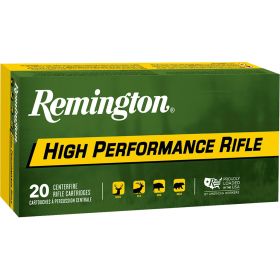 Remington High Performance Rifle Ammo (Option: 222 Rem. 50 gr. PSP 20 rd.)