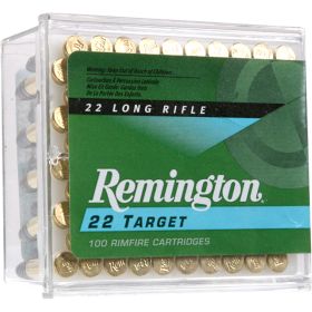 Remington Target Rimfire Ammo (Option: 22 LR. 40 gr. LRN 100 rd.)
